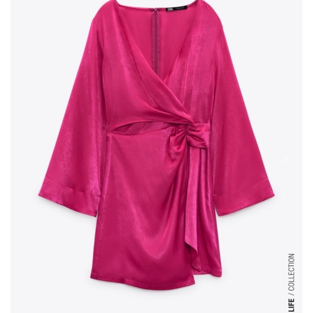 Zara pink flare dress